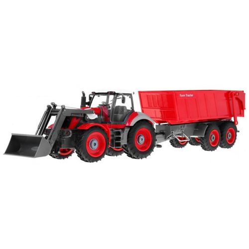 TRAKTOR s prikolicom u mjerilu 1:28 - crveni slika 2