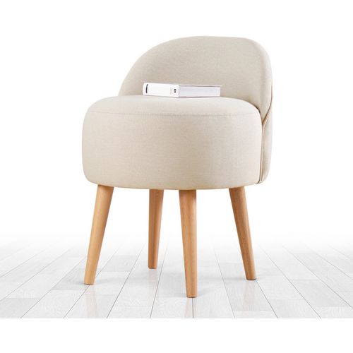 Corvile - Cream Cream Pouffe slika 1