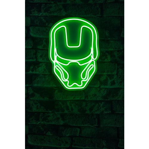 Wallity Ukrasna plastična LED rasvjeta, Iron Man - Green slika 2