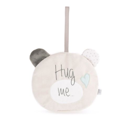 Amek plišana igračka i vezica za dud Bear Hug Me 16 cm - Blue slika 1