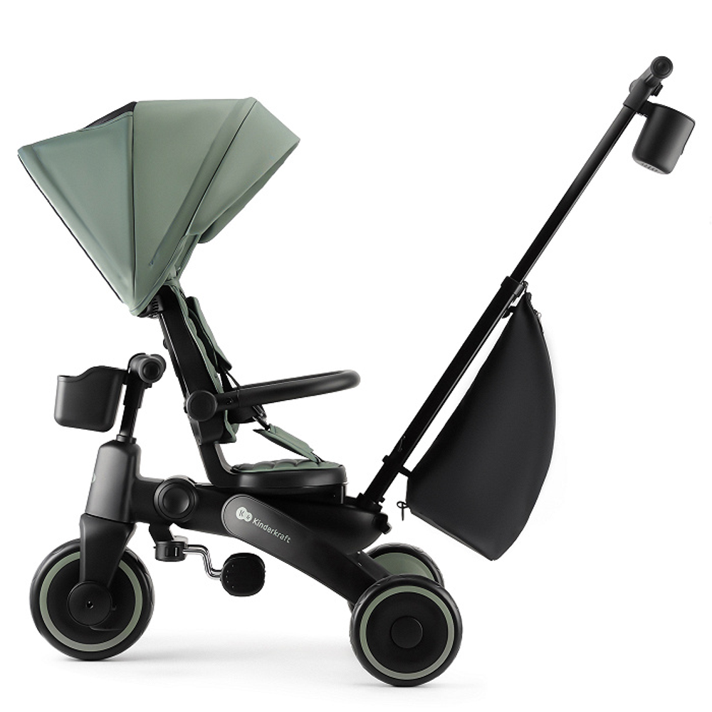 Kinderkraft Sklopivi rotirajući tricikl 5U1 Jazz 2, Grey/Green - OŠTEĆENA AMBALAŽA slika 7