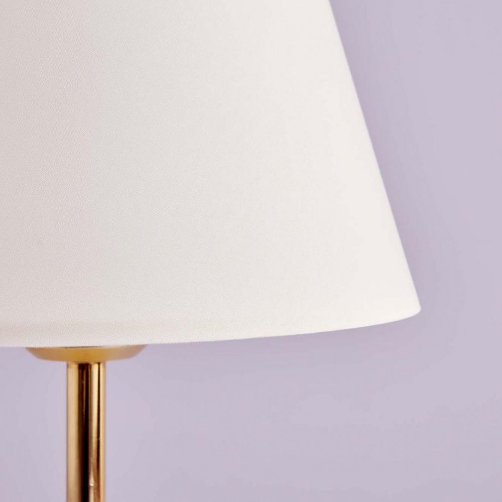 Elegantna Bijela Zlatna Abažur Lampa AYD-3403 slika 2