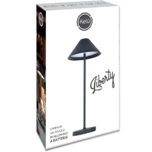 Liberty lampa, aluminijska stolna svjetiljka s crnom baterijom od 3W slika 2