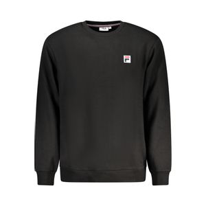 FILA BLACK MEN'S ZIP-FREE SWEATSHIRT