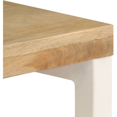 Konzolni stol 120 x 35 x 76 cm od masivnog drva manga i čelika slika 25