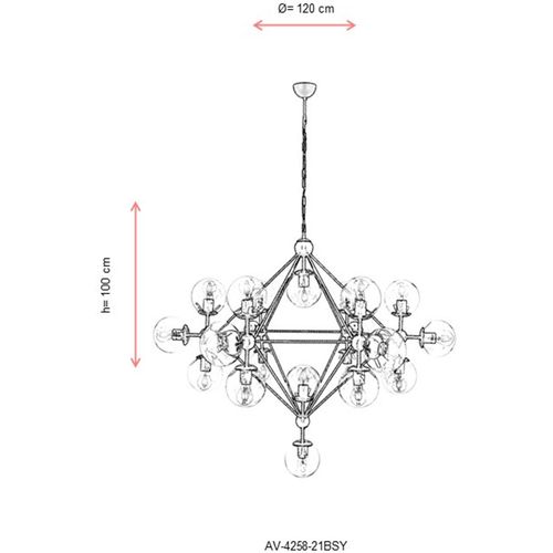 AV-4258-21BSY Black
Antique Chandelier slika 5