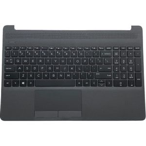 Palmrest (C Cover) sa tastaturom za laptop HP 250 255 256 G8 15S-DU 15-DW tamno sivi/crni
