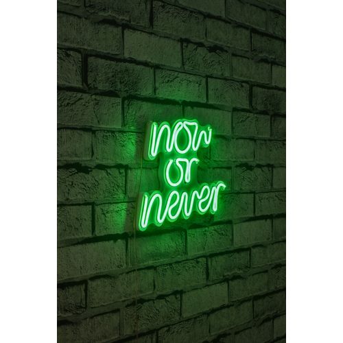 Wallity Ukrasna plastična LED rasvjeta, Now or Never - Green slika 1