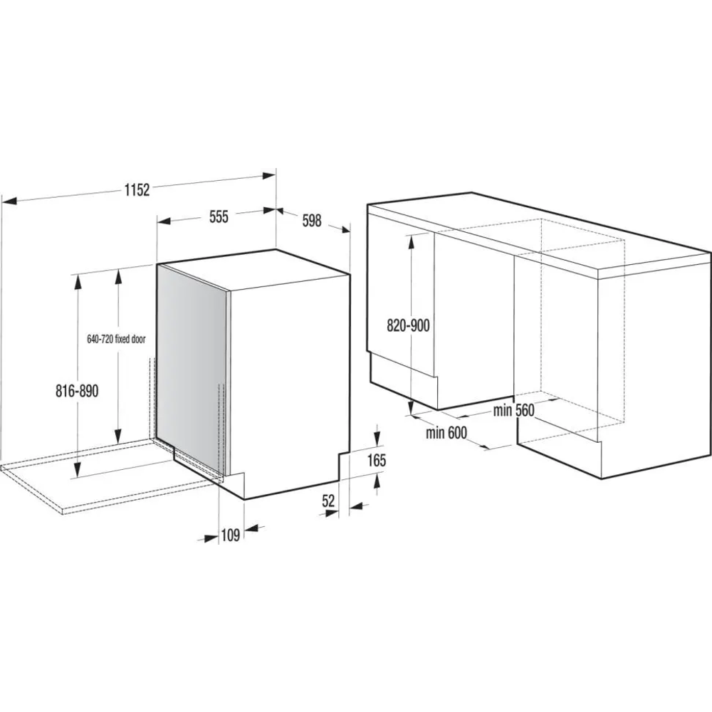 GORENJE Ugradbena mašina za suđe GV673A66 / 16 setova, 60 cm slika 2