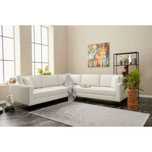 Atelier Del Sofa Kutna garnitura, Krem Crno, Berlin - Cream, Black