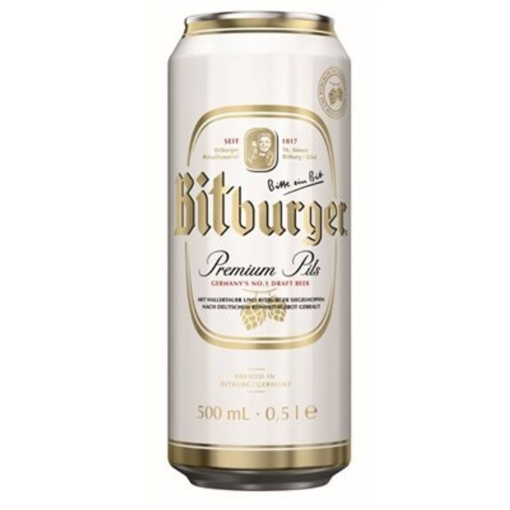 Bitburger pivo limenka 4,8% 500ml slika 1