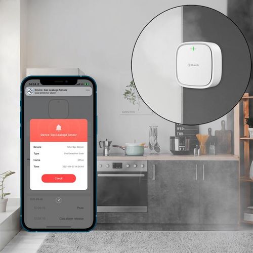 Tellur Smart WiFi smoke sensor smoke sensor, bijeli slika 8