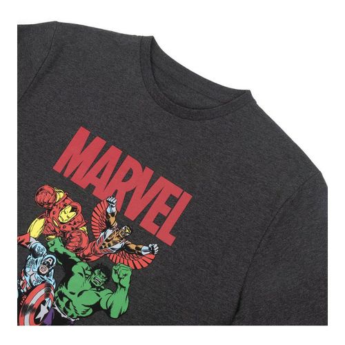 Muška Majica Kratkih Rukava Marvel - Siva i Tamno Siva, XXL slika 3