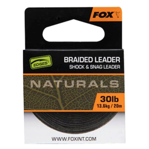 Fox Naturals Braided Leader 20m 30lb (CAC818)