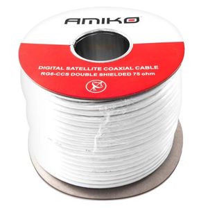 Amiko Koaksijalni kabel RG-6, CCS, 90dB, 100 met., motalica - RG6/90db - 100m REEL