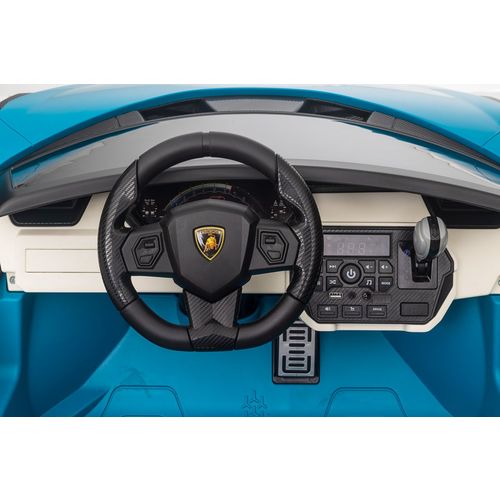 Licencirani auto na akumumulator Lamborghini SIAN 4x100W - dvosjed - plavi slika 7
