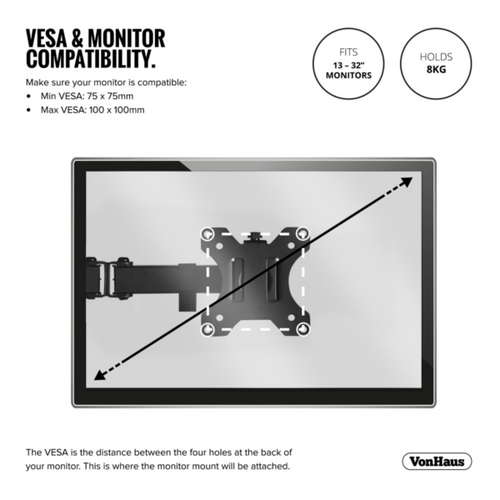 VonHaus držač za desktop monitor (13-32 '') slika 2