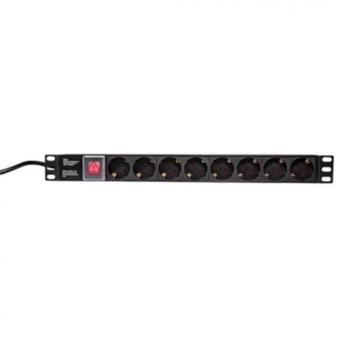 LogiLink napojni panel 19" PDU 1U 8xSchuko PDU8C01 slika 1