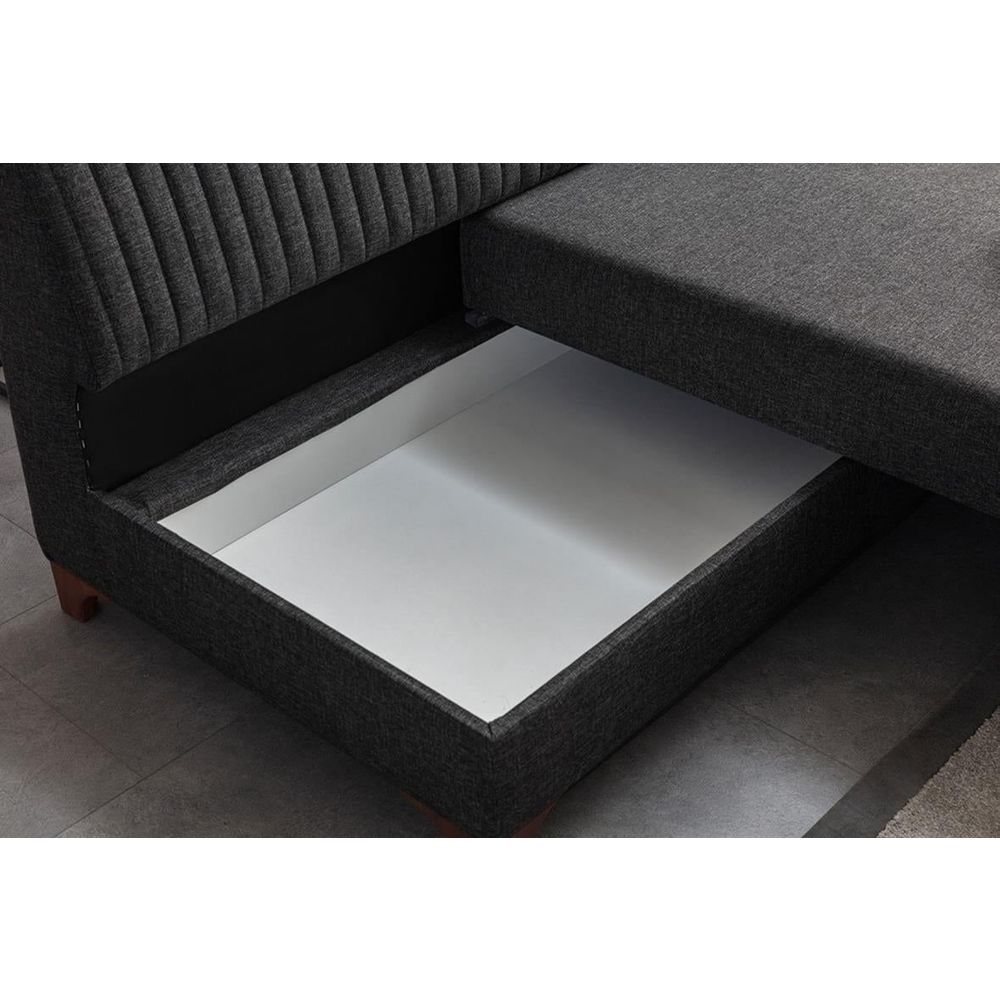 Ugaona Sofa West Left - boja: antracit slika 5