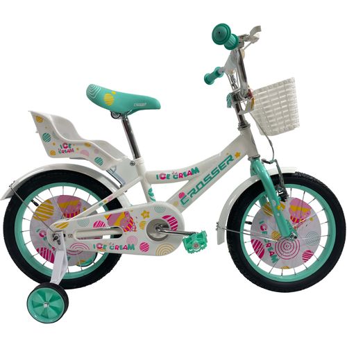 Sporting Machine dečiji bicikl 16'' Ice-cream belo-mint(SM-16005) slika 1