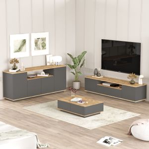 FR18-AA Atlantic Pine
Anthracite Living Room Furniture Set