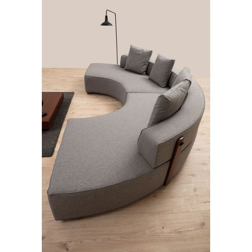 Atelier Del Sofa Kutna garnitura GONDOL-2, siva, Gondol-2 (CHL-SOL-CHL-SAĞ) - Grey slika 2