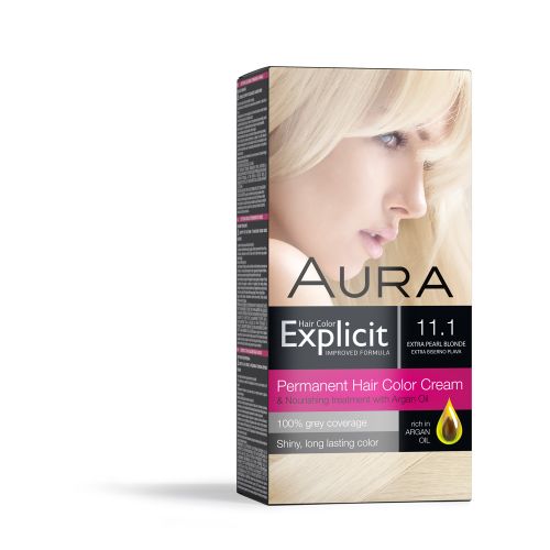 AURA Explicit farba za kosu 11.1 Ekstra Biserno Plava slika 1