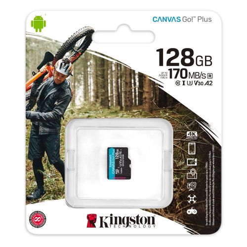 Memorijska kartica bez adapt. Kingston Canvas Go! Plus microSD 128GB slika 3