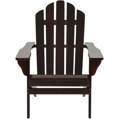 Vrtna stolica drvena smeđa slika 2