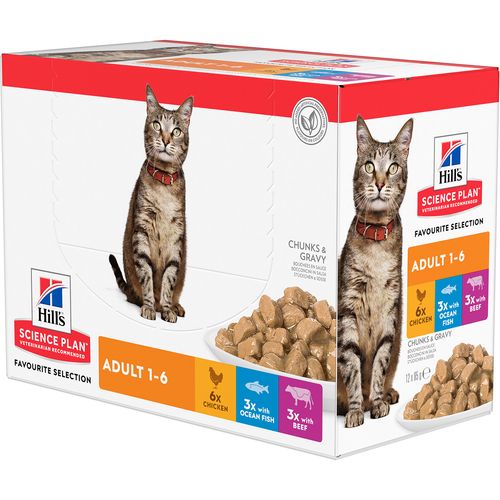 Hill's™ Science Plan™ Mačka Adult FS Multipack vrećica, 12X85 g slika 1