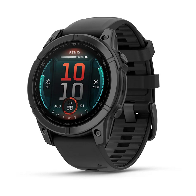 Garmin pametna ura fenix E 47 mm AMOLED Slate Gray Steel/Black pašček image