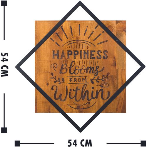 Wallity Drvena zidna dekoracija, Happiness Blooms From Within slika 3