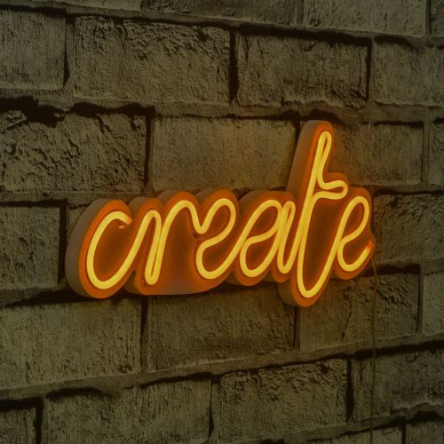 Wallity Ukrasna plastična LED rasvjeta, Create - Yellow slika 9