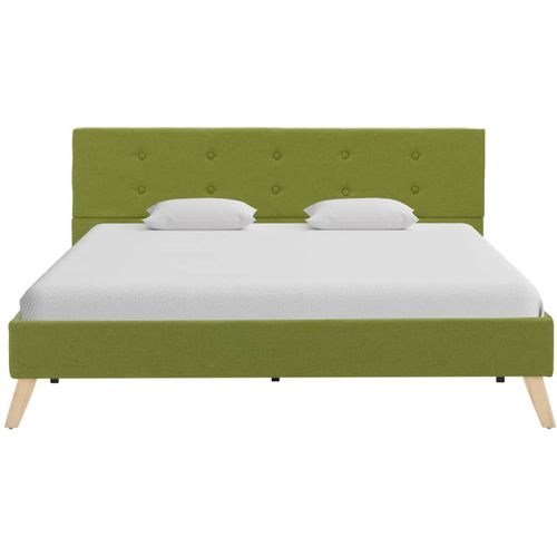 Okvir za krevet od tkanine zeleni 140 x 200 cm slika 23