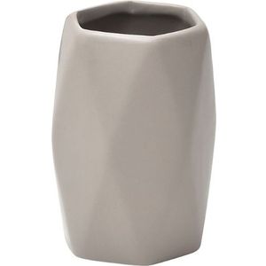 TENDANCE Čaša za četkice Diamond 7,5x11,5cm Bež
