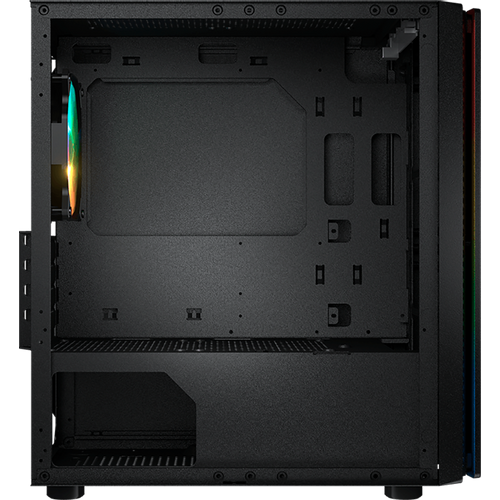 COUGAR | Purity RGB Black | PC Case | Mini Tower / TG Front Panel with ARGB strip / 1 x ARGB Fan / 3mm TG Left Panel slika 4