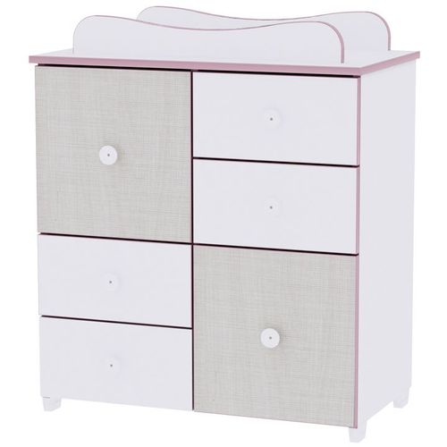 LORELLI CUPBOARD NEW Komoda za Previjanje White/Artwood slika 3