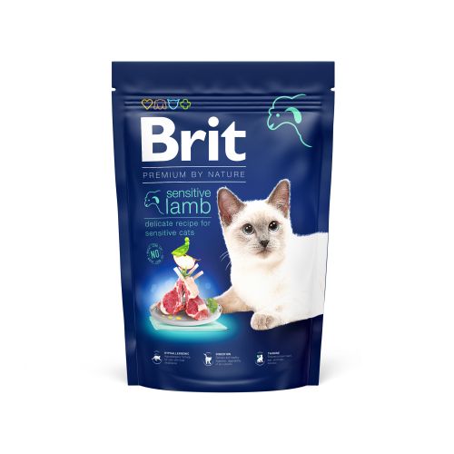 Brit Premium By Nature Cat Sensitive s janjetinom, 1,5 kg slika 1