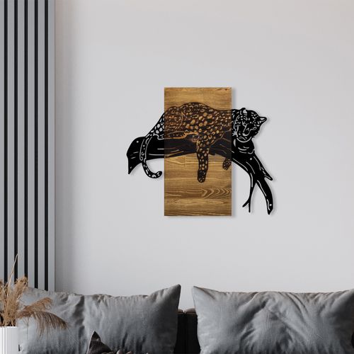 Leopard Walnut
Black Decorative Wooden Wall Accessory slika 2
