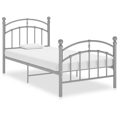 Okvir za krevet sivi metalni 90 x 200 cm slika 1