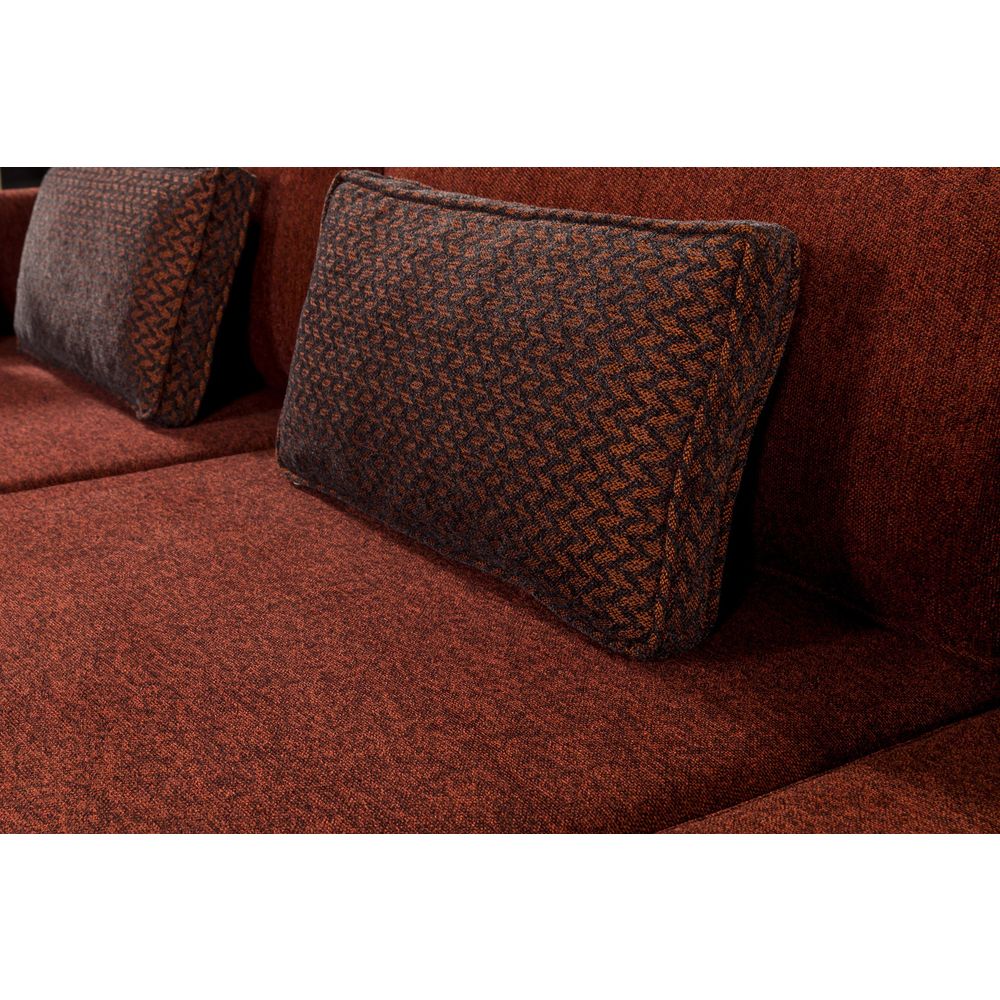 Matris Left - Kamen Crveni Kutni Sofa-Krevet slika 4
