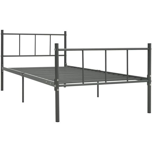 Okvir za krevet sivi metalni 100 x 200 cm slika 13