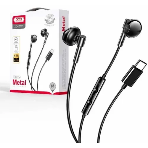 XO In-Ear Slušalice sa mikrofonom Type-C Music EP60 Black slika 2