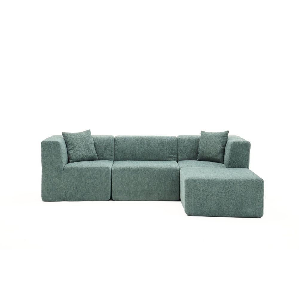 Ugaona Sofa Raks - Zelena boja slika 7