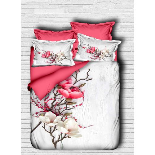 108 Pink
White Double Quilt Cover Set slika 1