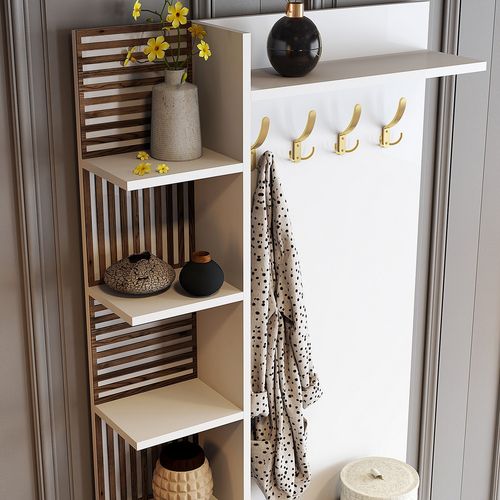 Viyana D - White, Gold White
Gold Hall Stand slika 4