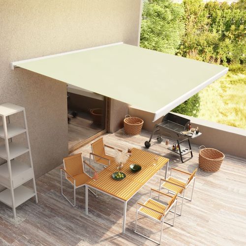 Motorizirana kazetna tenda 450 x 300 cm krem slika 16