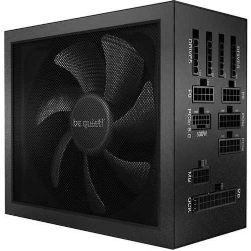 be quiet! BN333 DARK POWER 13 750W, 80 PLUS Titanium efficiency (up to 95.8%), ATX 3.0 PSU with full support for PCIe 5.0 GPUs and GPUs with 6+2 pin connector, Overclocking key switches between four 12V rails and one massive 12V rail slika 1