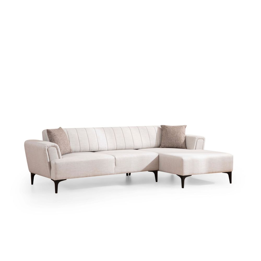 Ugaona Sofa na Razvlačenje 'Hamlet Right' - Ecru Boja slika 4