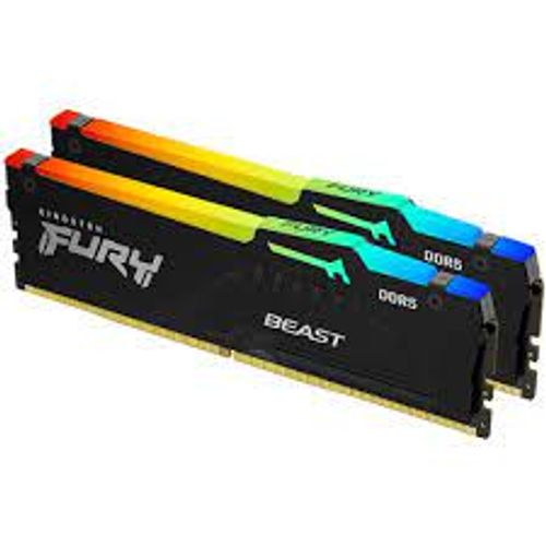 Memorija KINGSTON FURY BEAST KF560C36BBEAK2/64 64GB(2X32GB)/DIMM/DDR5/6000MHz/crna slika 1